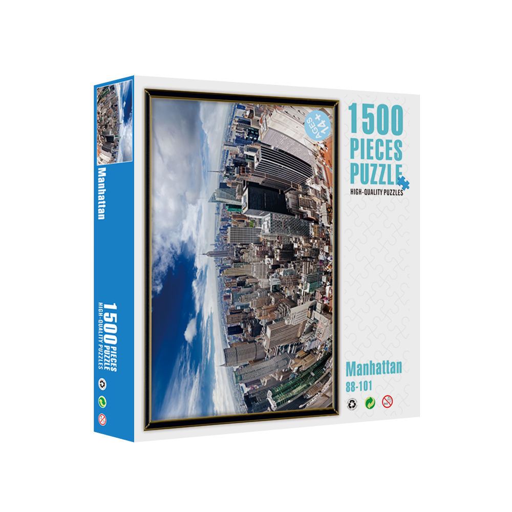 Venda imperdível preço razoável impressão personalizada 1500 peças quebra-cabeça de placa cinza adulto