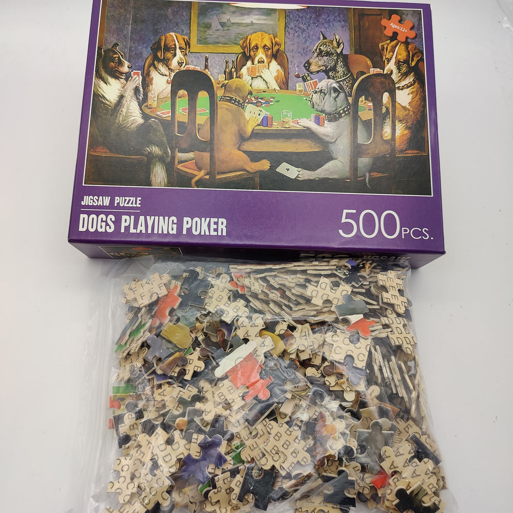 Venda imperdível quebra-cabeças personalizados de 500 peças, brinquedos de madeira, quebra-cabeças para adultos