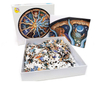 500 peças constelação do zodíaco brinquedos educativos jogos de papelão redondo engraçado quebra-cabeça