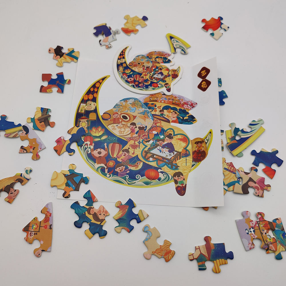Atacado quebra-cabeças personalizados personalizados jogo de papel quebra-cabeças de animais quebra-cabeças para crianças e adultos