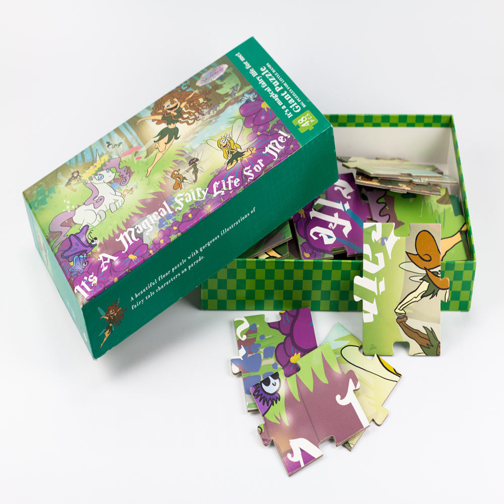 Amostra grátis de quebra-cabeça infantil personalizável para impressão, brinquedos educativos, quebra-cabeça de desenho animado feito