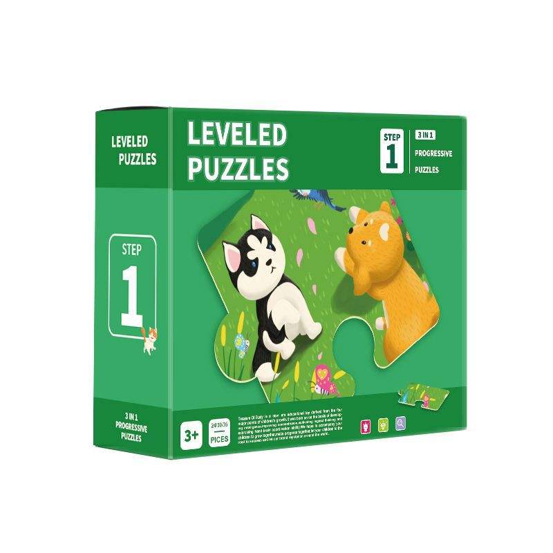 Amostra grátis série de nível educacional pcs papelão ecologicamente correto para crianças divertido quebra-cabeça